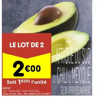 Leader Price Avocat offre