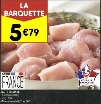 Leader Price Saute de Dinde offre