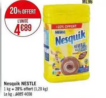 Casino Supermarchés Nesquik nestlé offre