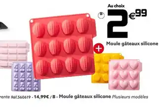 Gifi Moule gâteaux silicone offre