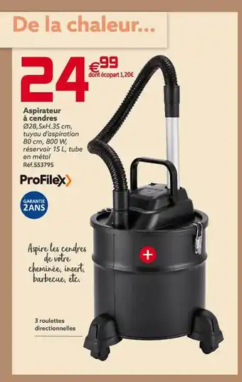 Gifi Aspirateur à cendres profilex offre