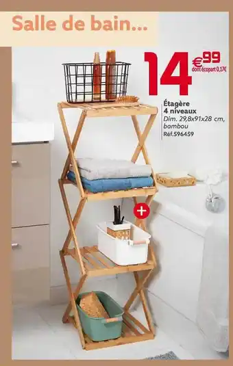 Gifi Étagère 4 niveaux offre
