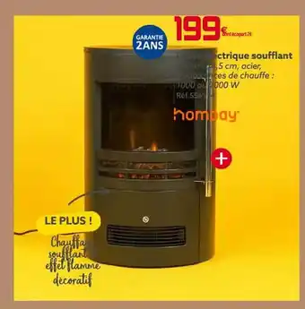 Gifi Poêle électrique soufflant offre