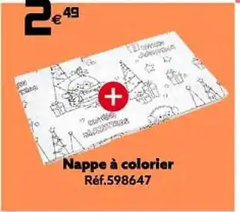 Gifi Nappe à colorier offre