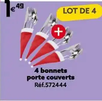 Gifi 4 bonnets porte couverts offre