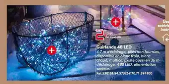 Gifi Guirlande 48 led offre