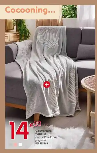 Gifi Couverture flanelle offre