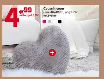 Gifi Coussin cœur offre