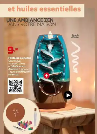 Gifi Fontaine à encens offre