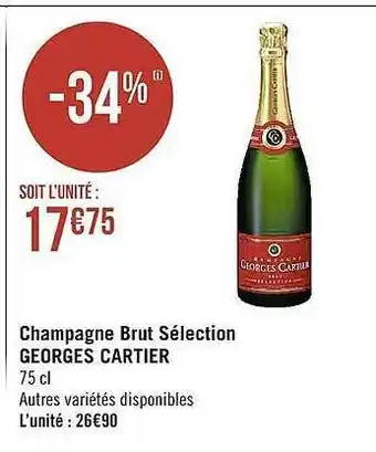 Champagne brut sélection georges cartier