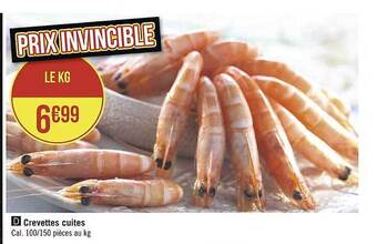 Casino Supermarchés Crevettes cuites offre