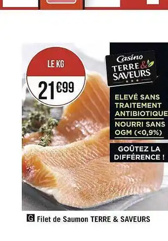 Filet de saumon terre & saveurs