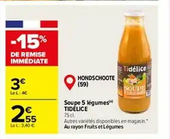 Soupe 5 légumes tidelice
