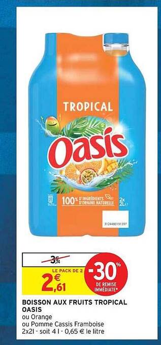 Intermarché Express Boisson aux fruits tropical oasis offre