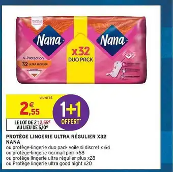 Intermarché Express Protège lingerie ultra régulier x32 nana offre