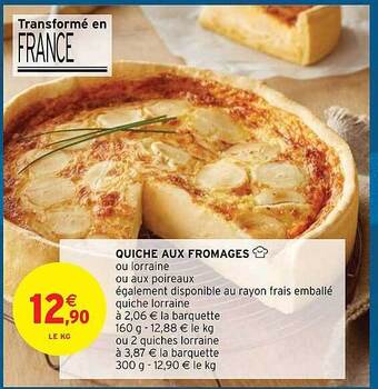 Intermarché Hyper Quiche aux fromages offre