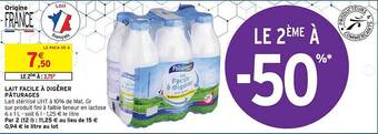 Intermarché Hyper Lait facile à digérer pâturages offre