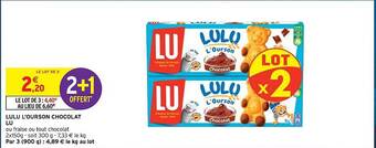 Intermarché Hyper Lulu l'ourson chocolat lu offre