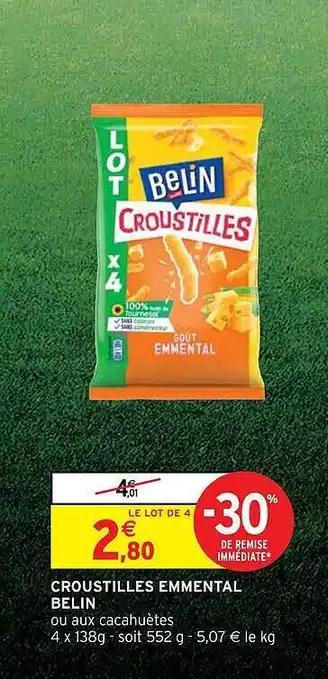 Intermarché Hyper Croustilles emmental belin offre