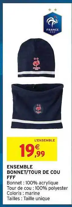 Ensemble bonnet-tour de cou fff