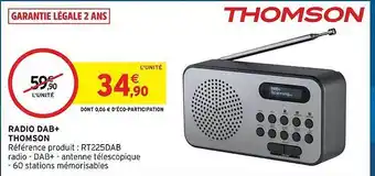 Intermarché Hyper Radio dab+ thomson offre