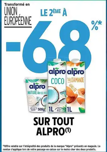 Intermarché Hyper Alpro offre