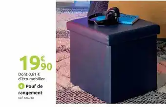 Mr Bricolage Pouf de rangement offre