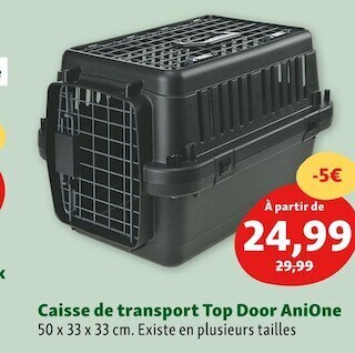 Maxi Zoo Anione caisse de transport top door offre