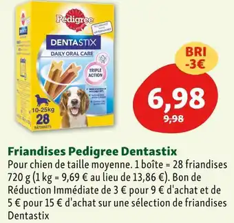 Maxi Zoo Dentastix friandises pedigree offre