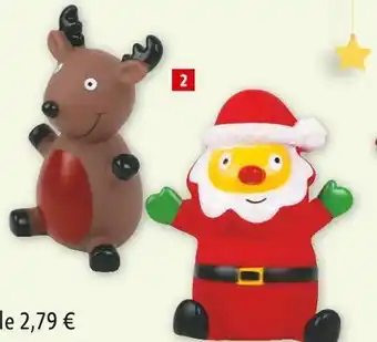 Maxi Zoo Jouet pour chien père noël et cerf offre