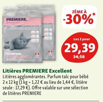 Maxi Zoo Premiere litières excellent offre