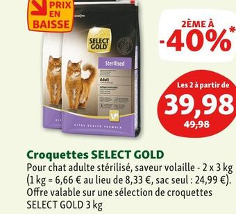 Maxi Zoo Select gold croquettes offre