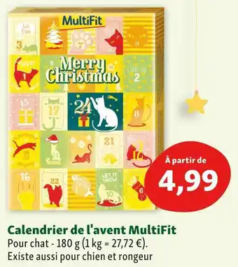 Maxi Zoo Multifit calendrier de l'avent offre