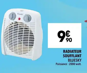 Supeco Bluesky radiateur soufflant offre