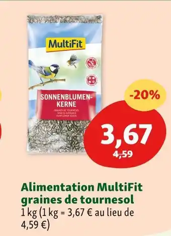 Maxi Zoo Multifit alimentation graines de tournesol offre