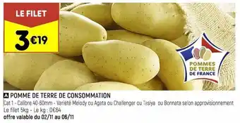 Leader Price Pommes de terre de consomation offre