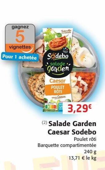 Salade garden caesar sodebo
