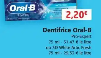 Colruyt Dentifrice oral-b offre