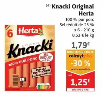 Colruyt Knacki original herta offre