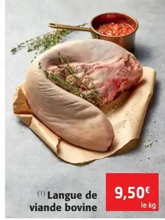 Colruyt Langue de viande bovine offre