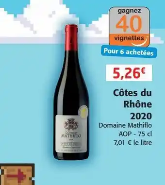 Colruyt Cotes du rhône 2020 offre