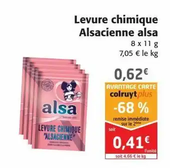 Colruyt Levure chimique alsacienne alsa offre