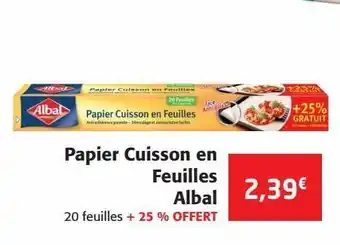 Colruyt Papier cuisson en feuilles albal offre