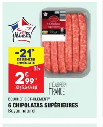ALDI 6 Chipolatas Superieures offre