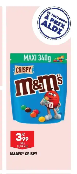 ALDI M%M's Crispy offre