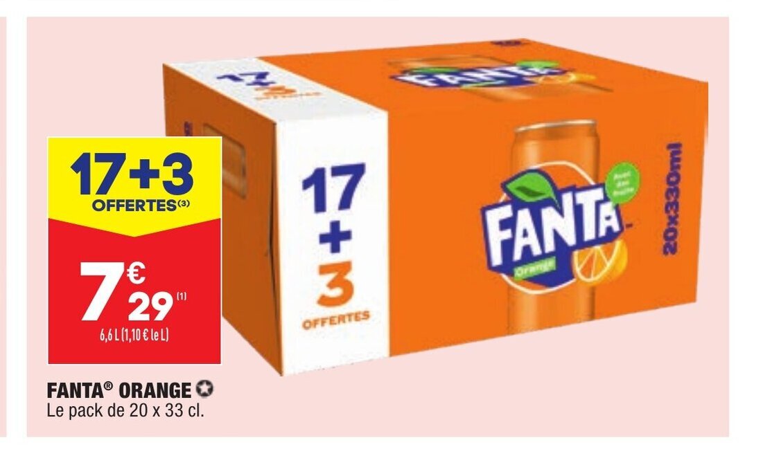 Promo Fanta Orange chez ALDI