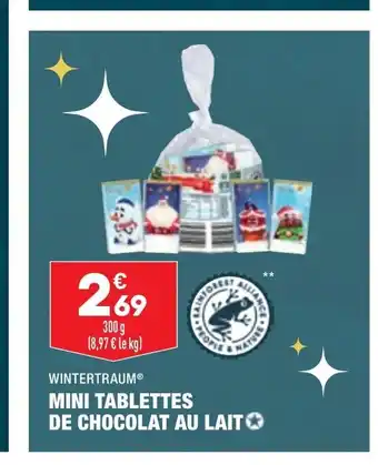ALDI Mini Tablettes De Chocolat Au Lait offre