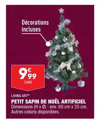 ALDI Petit Sapin De Noel Artificiel offre