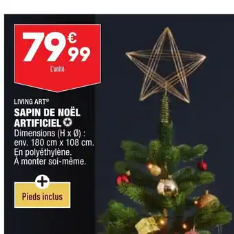 ALDI Sapin De Noel Artificiel offre