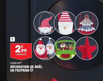 ALDI Decoration De Noel En Feutrine offre